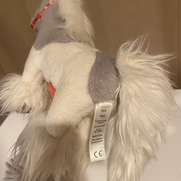 American Girl 8 Plush Horse Gray and White with Red Reins Doll Accessory - Picture 2 of 4